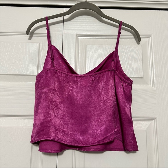 BOG Collective Strappy Cami Top in Fuchsia Size Medium VGUC - Picture 2 of 5